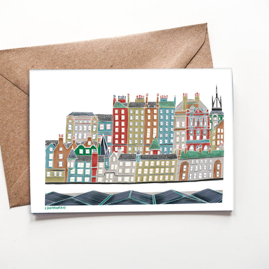 Colourful Edinburgh Card