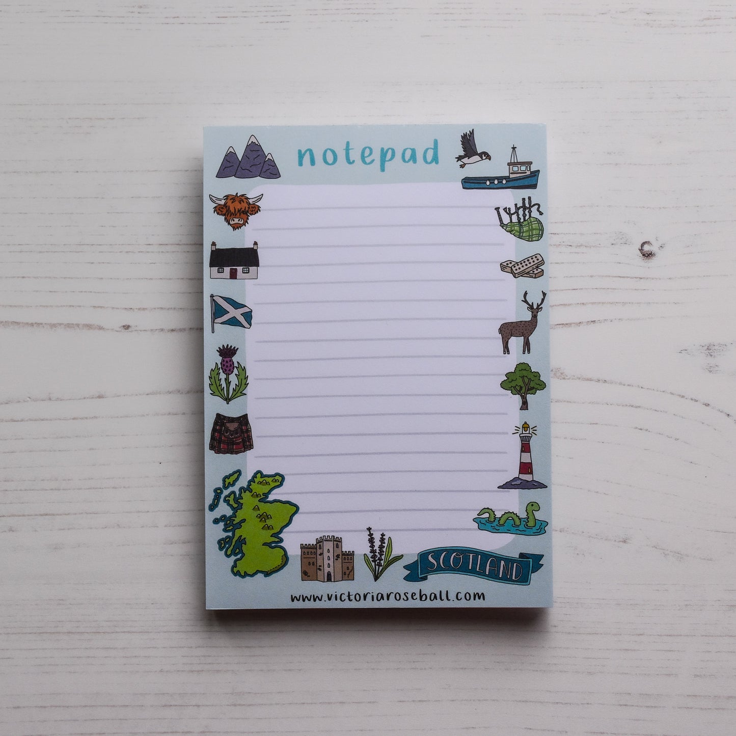 Scotland A6 Notepad