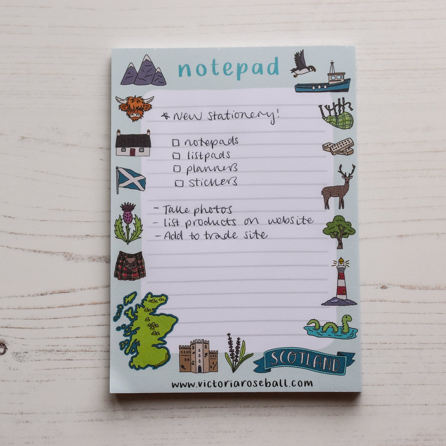 Scotland A6 Notepad