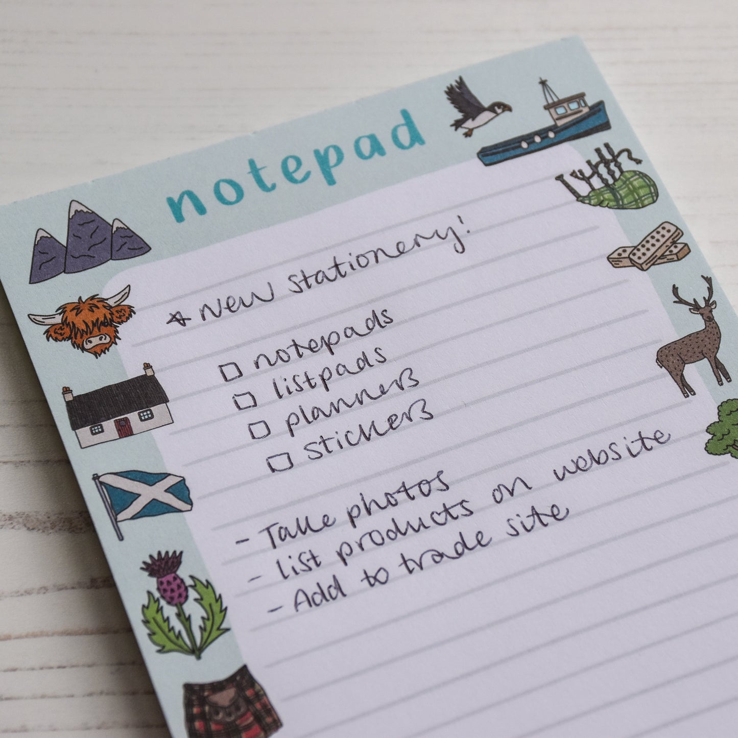 Scotland A6 Notepad