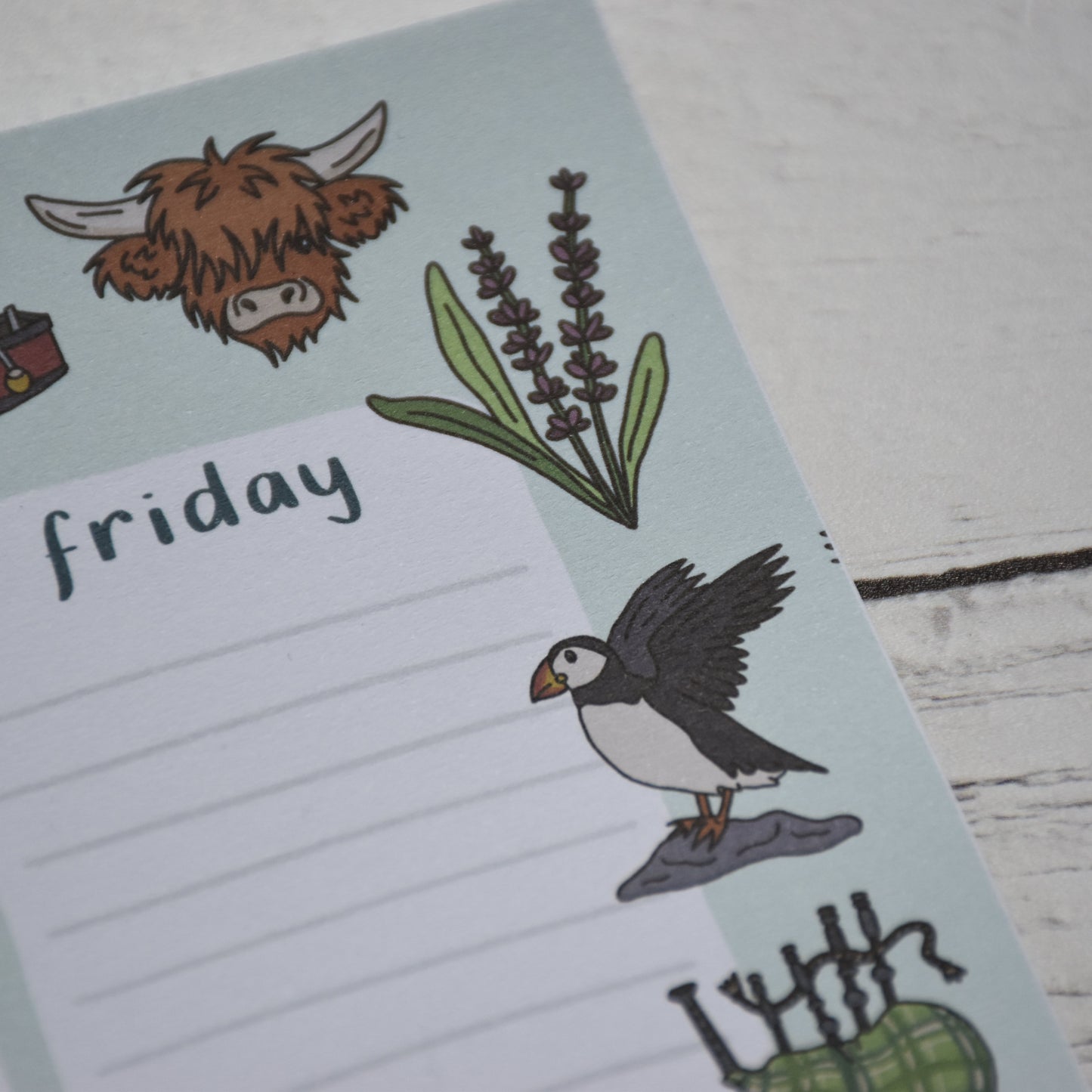 Scotland A4 Weekly Planner