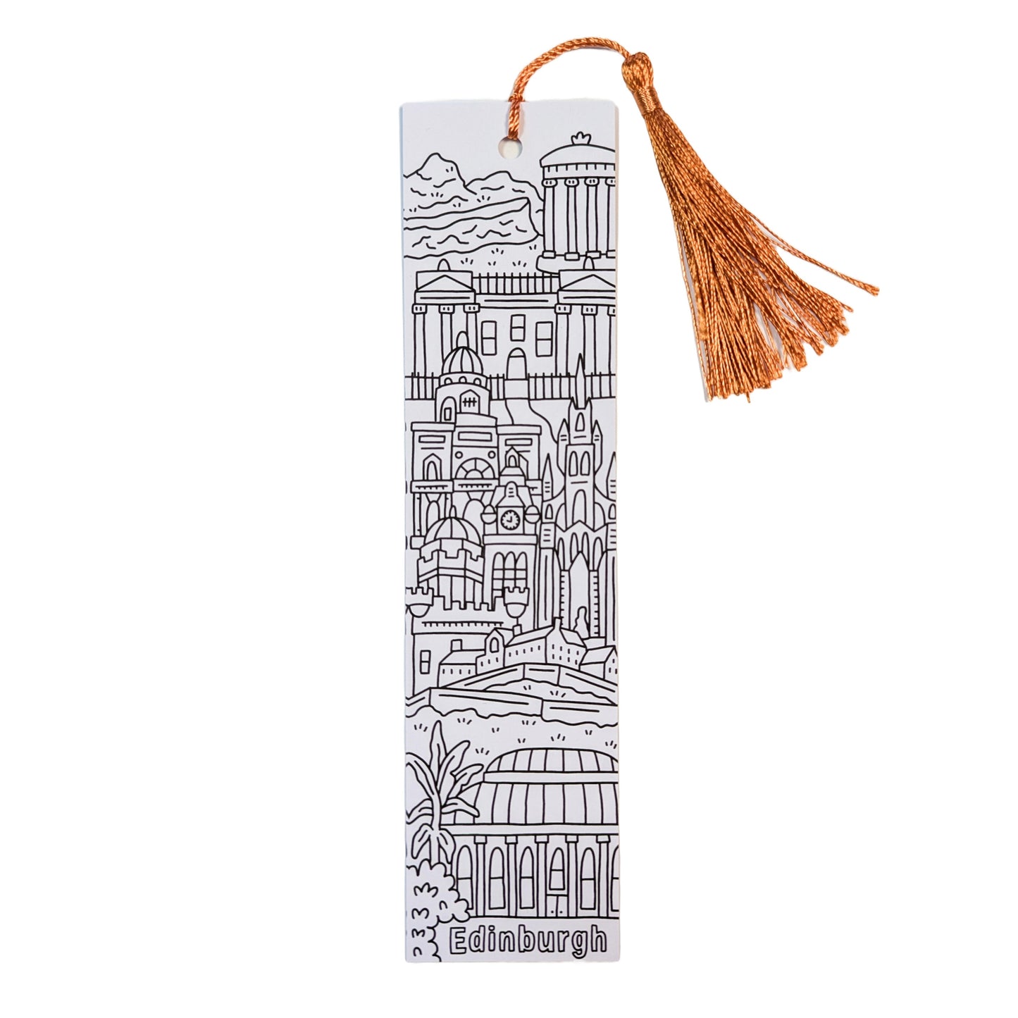 Edinburgh Colouring Bookmark