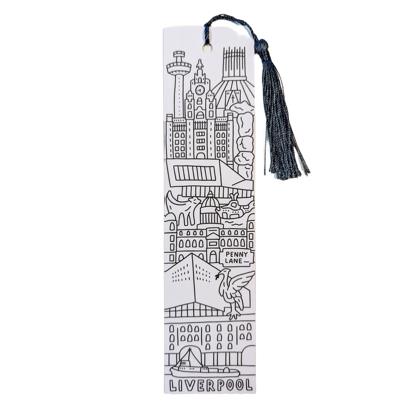 Liverpool Colouring Bookmark