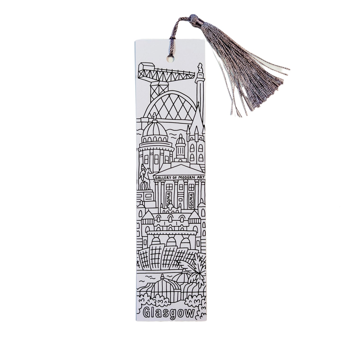Glasgow Colouring Bookmark