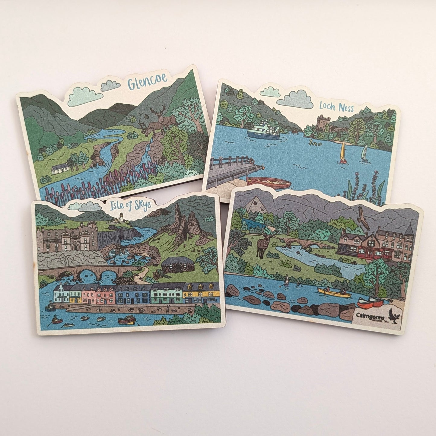 Loch Ness Illustrated Magnet
