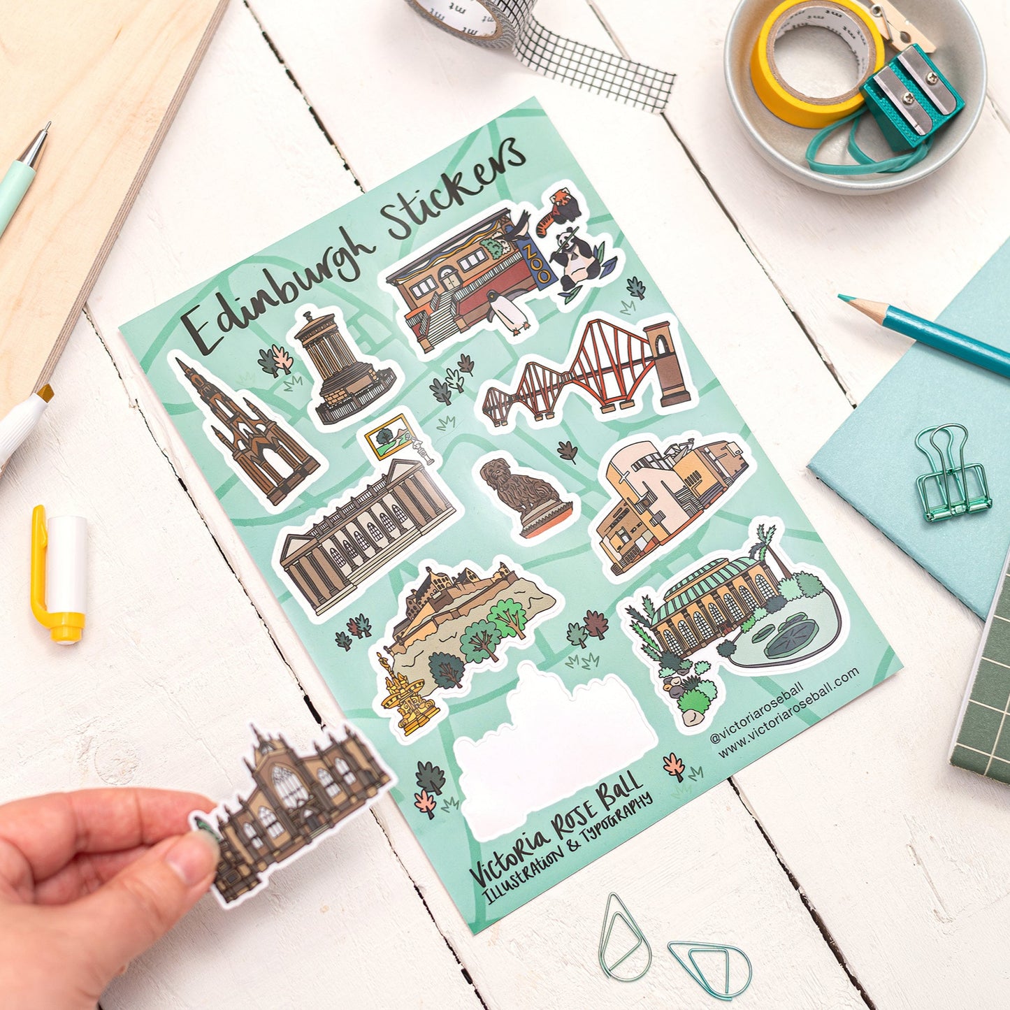Edinburgh Sticker Sheet