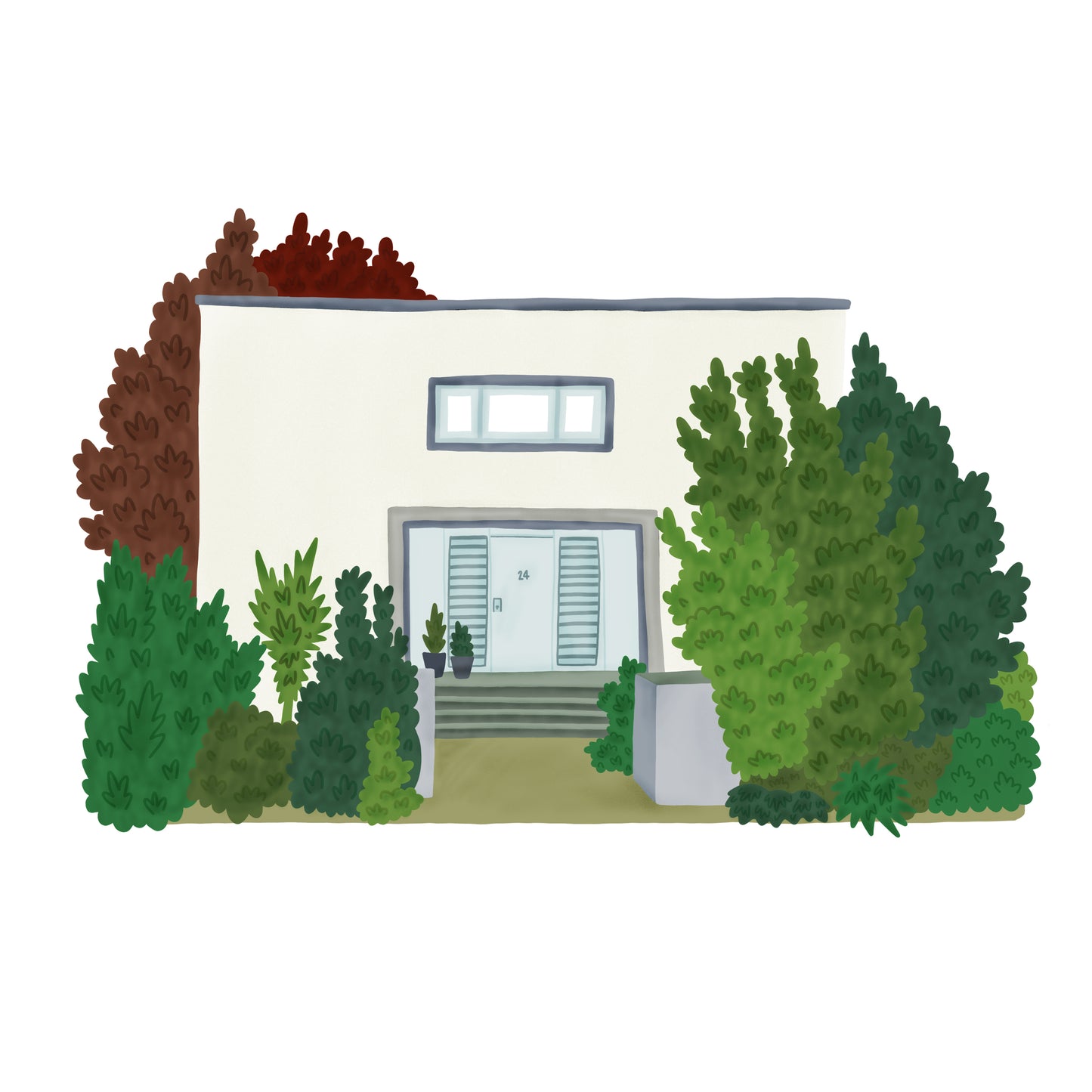 Bespoke House Portrait - Victoria Rose Ball