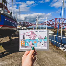 Load image into Gallery viewer, South Queensferry Card - Victoria Rose Ball
