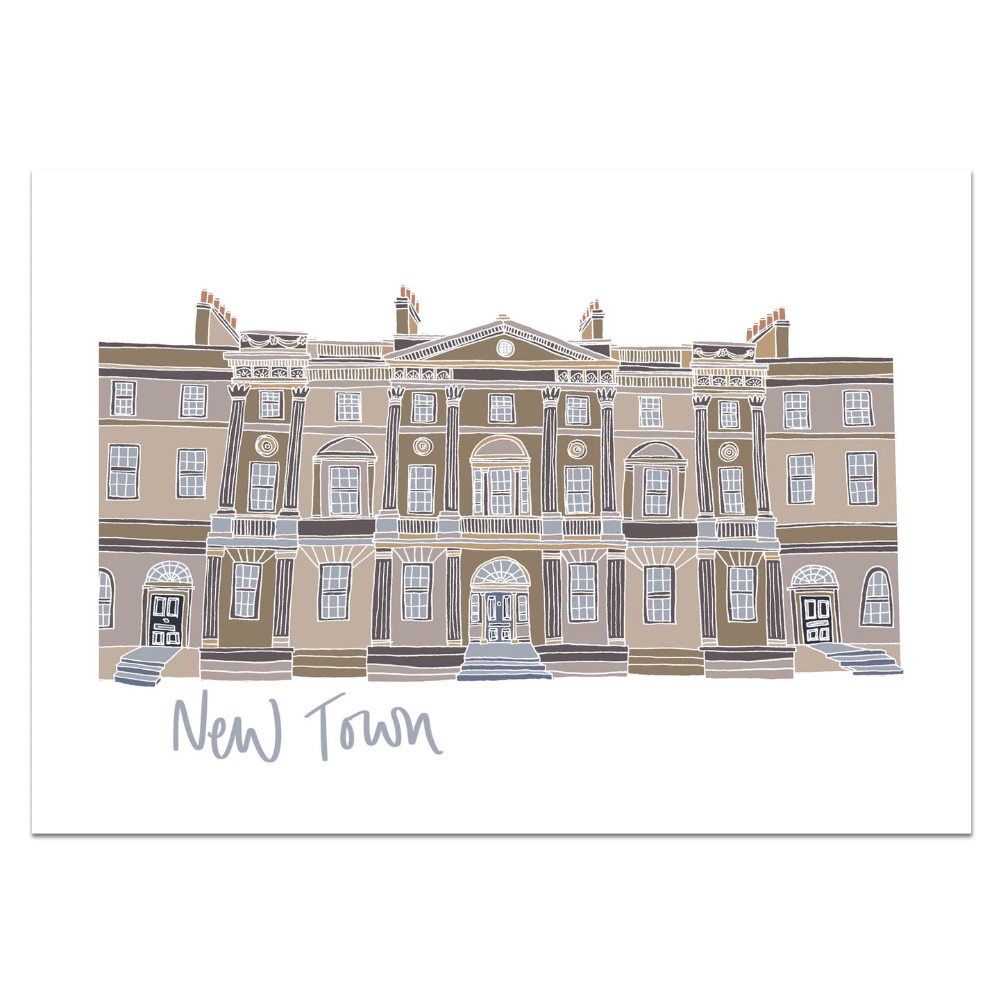 New Town Edinburgh Print - Victoria Rose Ball