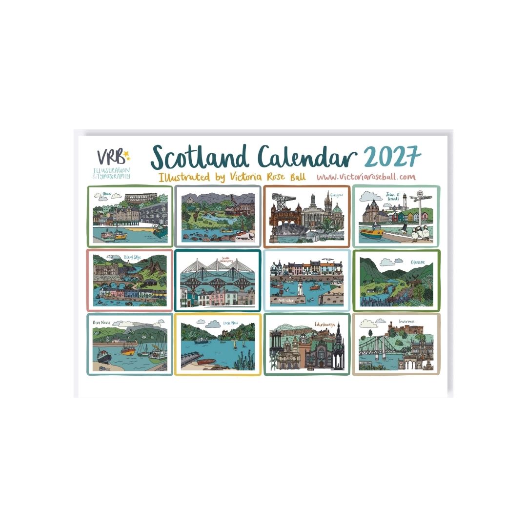 2027 Scotland Calendar Limited Edition PRE-ORDER