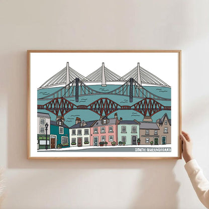 South Queensferry - Three Bridges Print