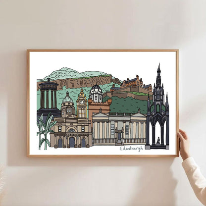 Edinburgh Landmarks Print