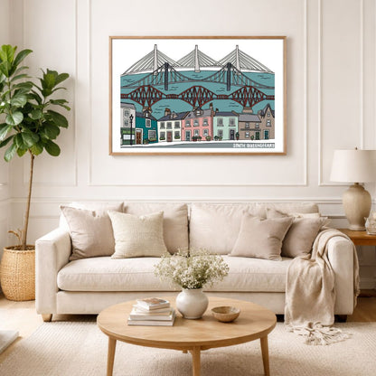 South Queensferry - Three Bridges Print