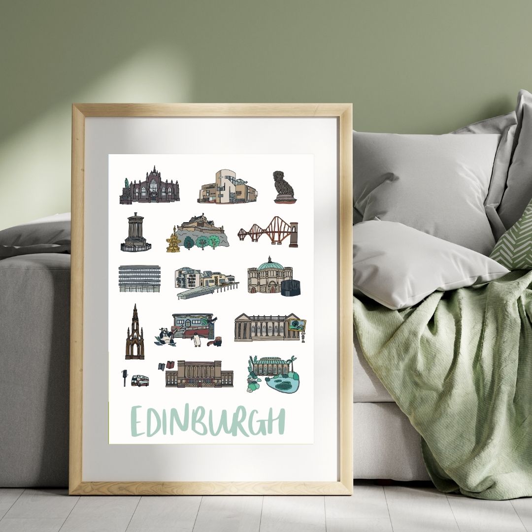 Edinburgh Icons Print