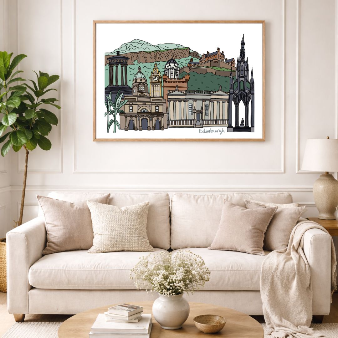 Edinburgh Landmarks Print