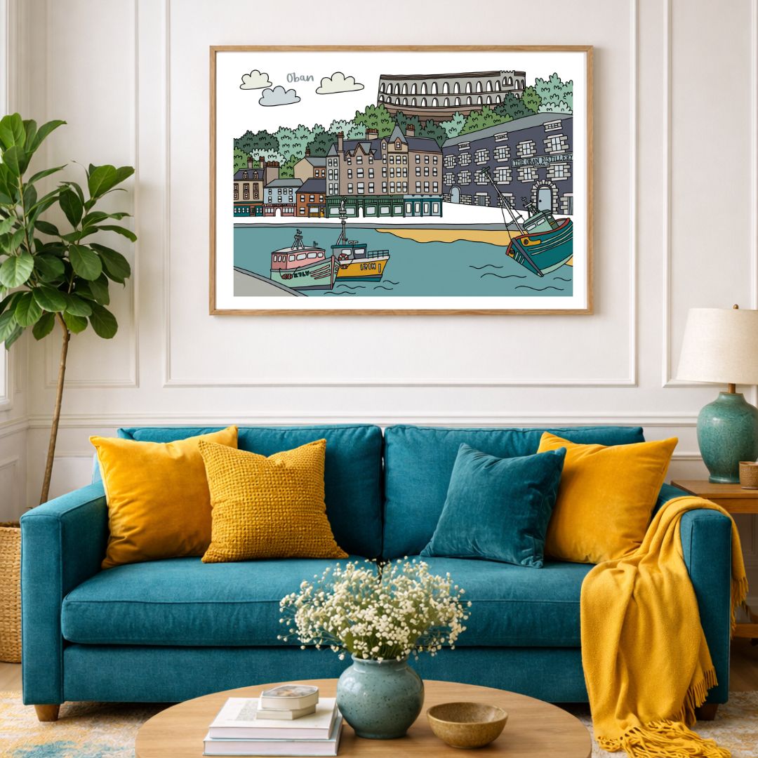 Oban (outlined) Print