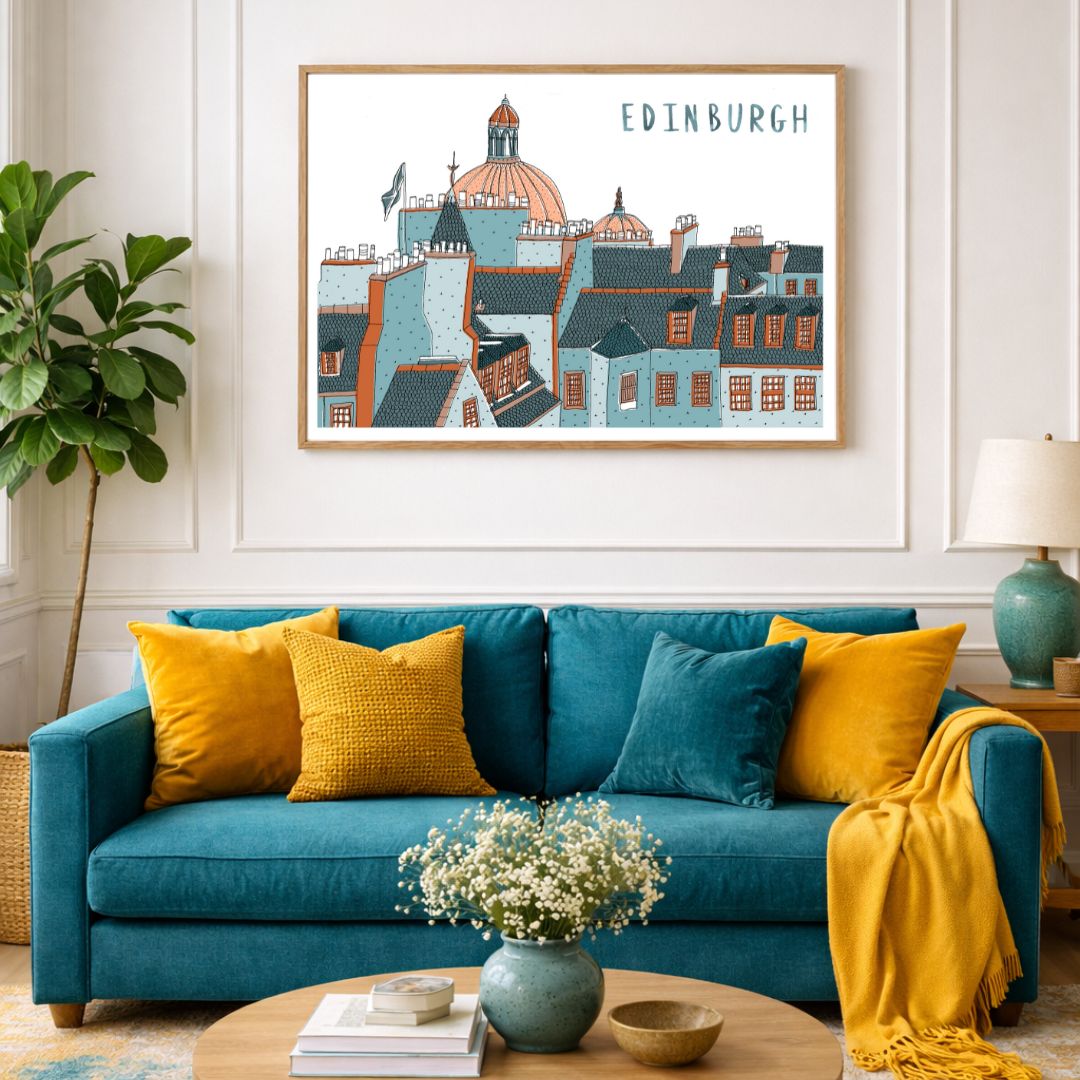 Edinburgh Skyline Print