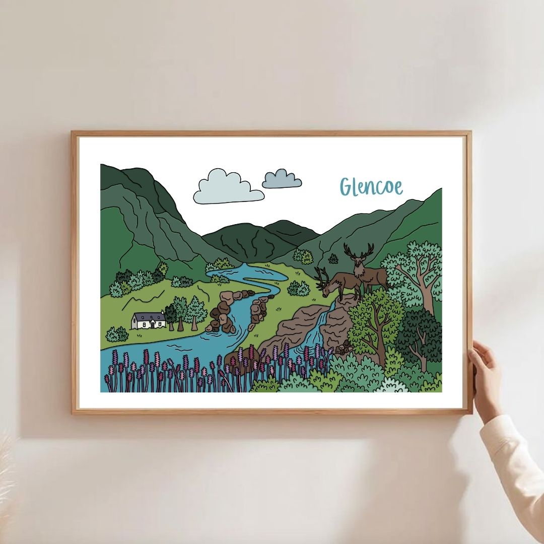 Glencoe Illustrated Print