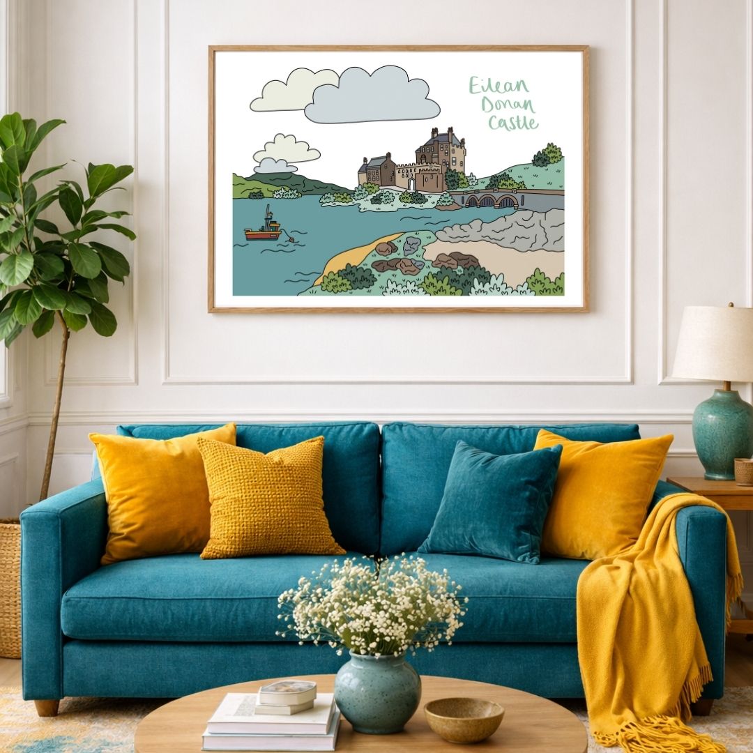 Eilean Donan Castle Illustrated Print