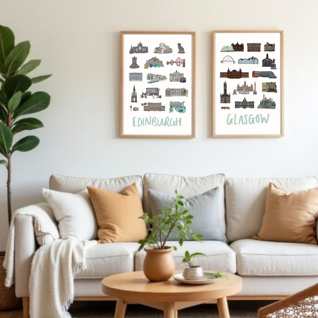 Edinburgh Icons Print