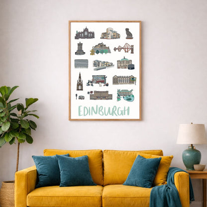 Edinburgh Icons Print