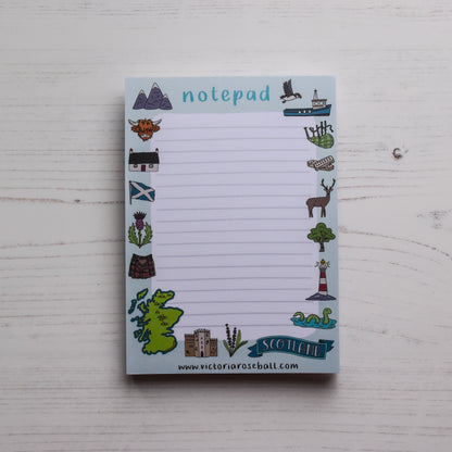Scotland A6 Notepad