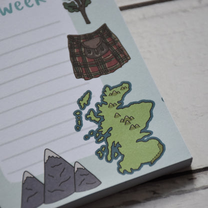 Scotland A4 Weekly Planner