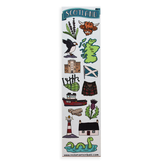 Scotland Illustrated Bookmark