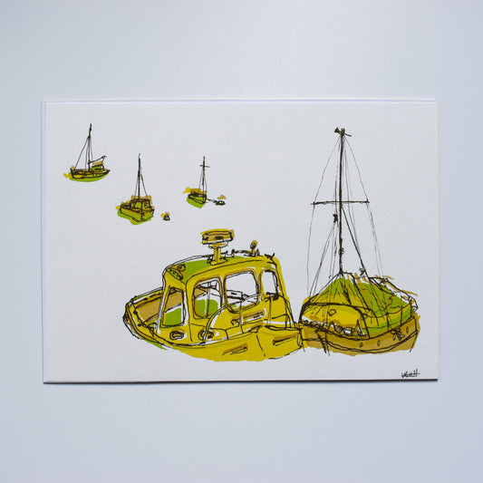 Boat Print - Green