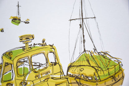 Boat Print - Green