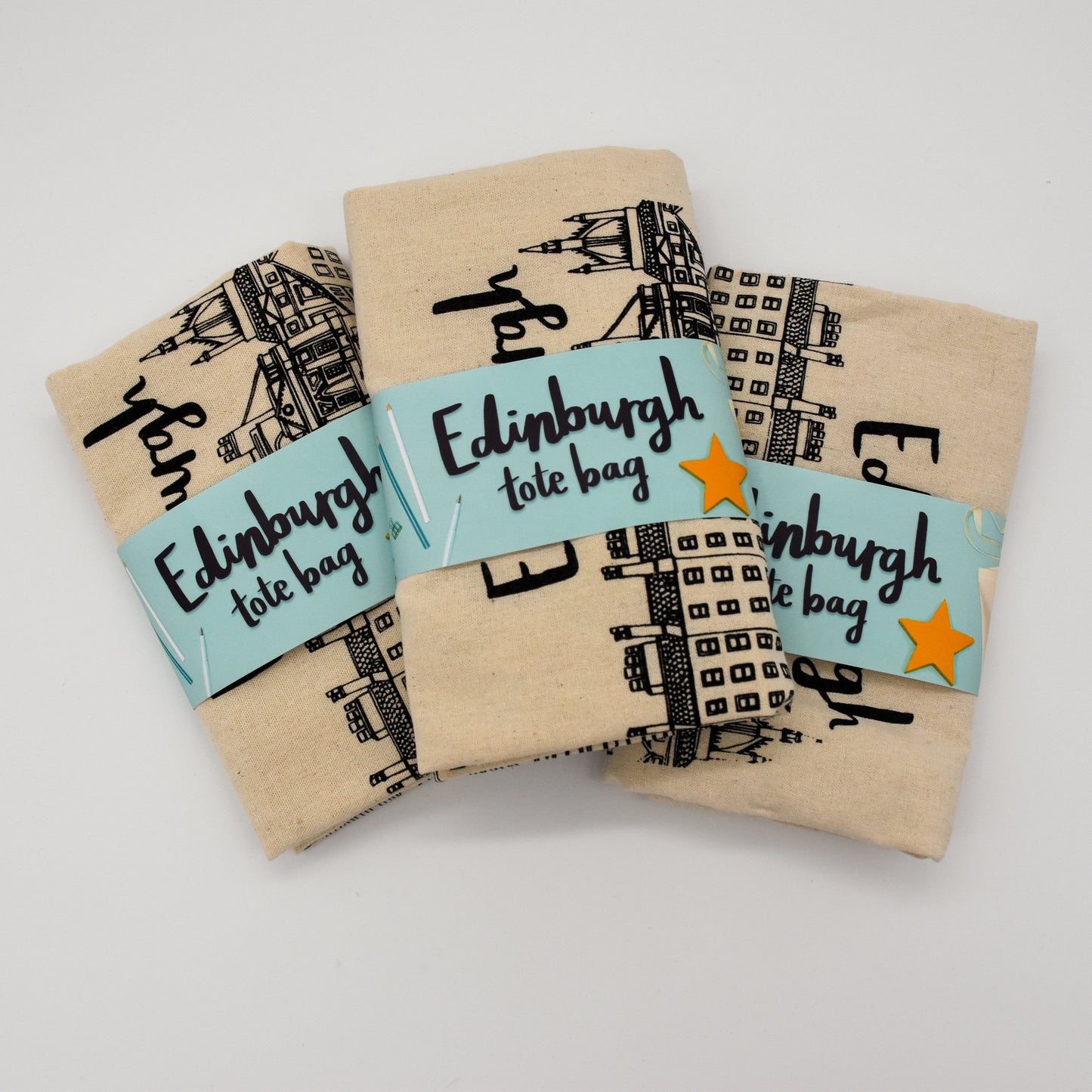 Edinburgh Skyline Tote Bag