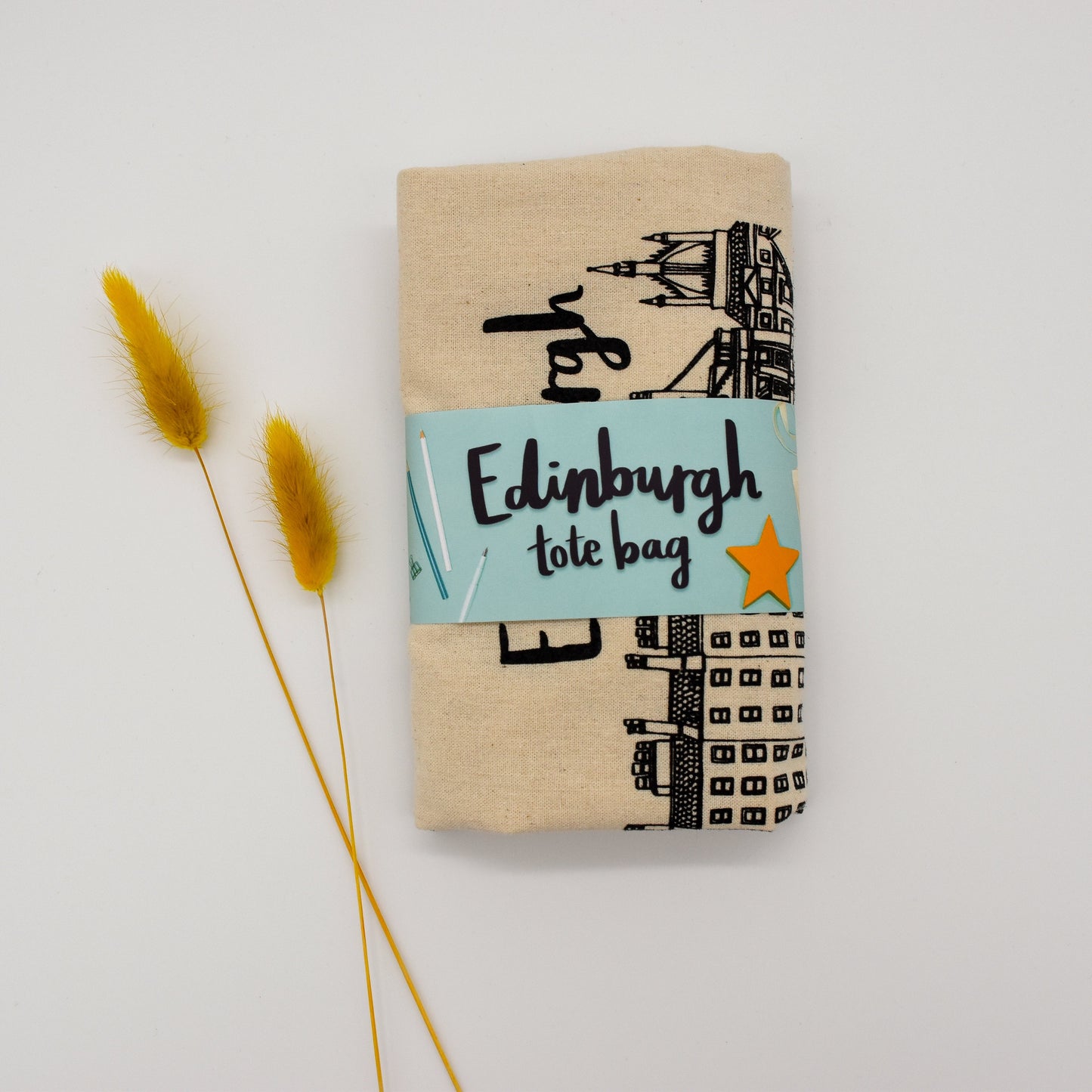 Edinburgh Skyline Tote Bag