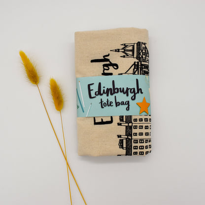 Edinburgh Skyline Tote Bag