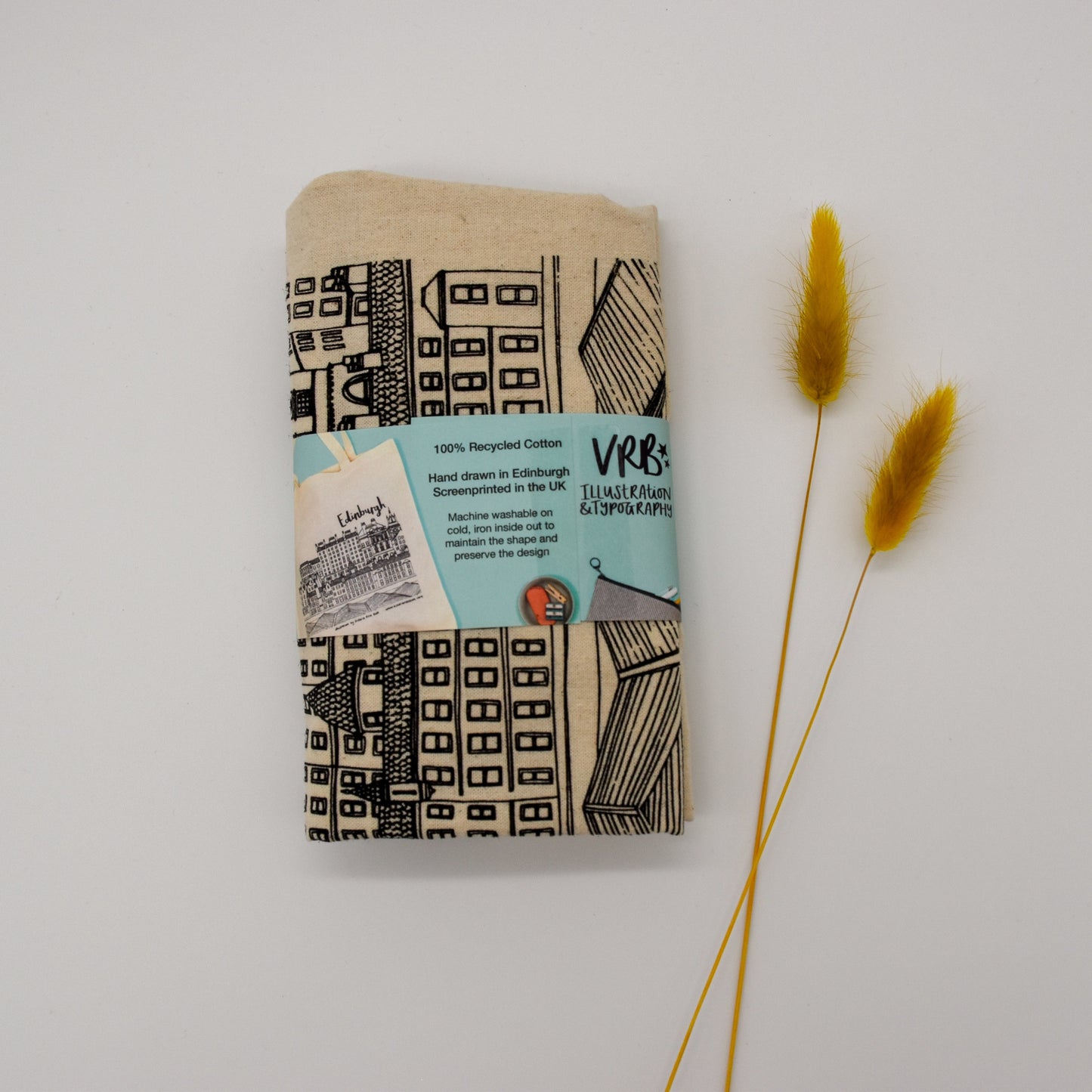 Edinburgh Skyline Tote Bag