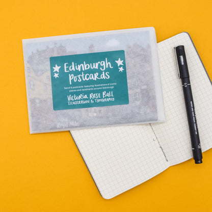 Edinburgh Illustrated Postcard Set