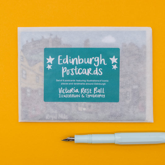 Edinburgh Illustrated Postcard Set