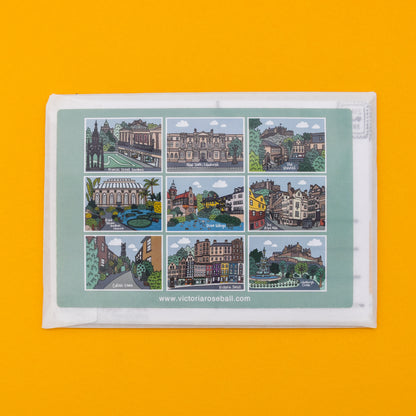 Edinburgh Illustrated Postcard Set