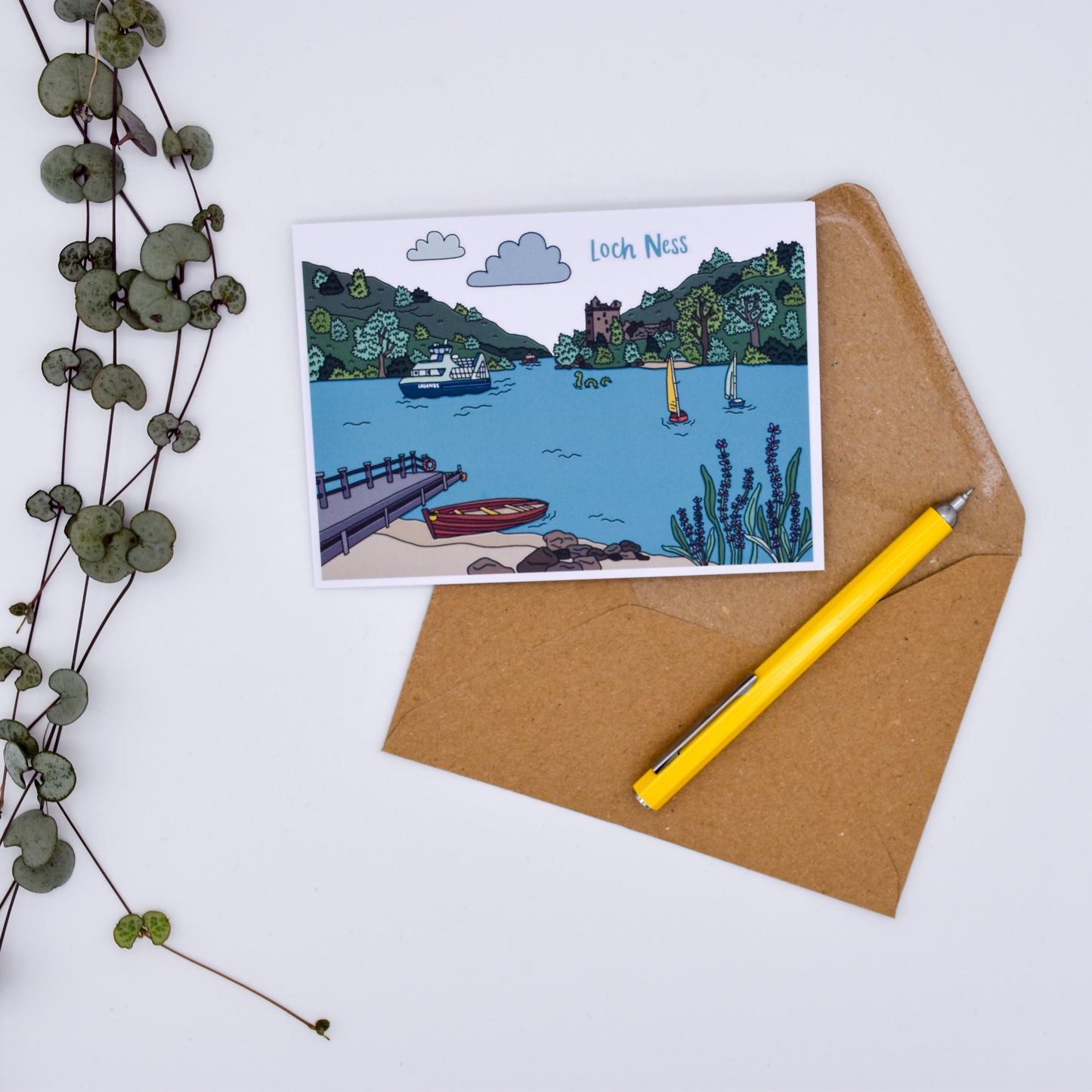 Loch Ness Scotland Card