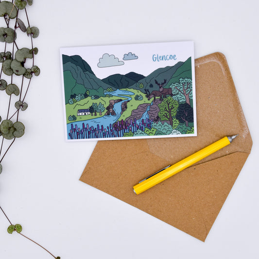 Glencoe Scotland Card