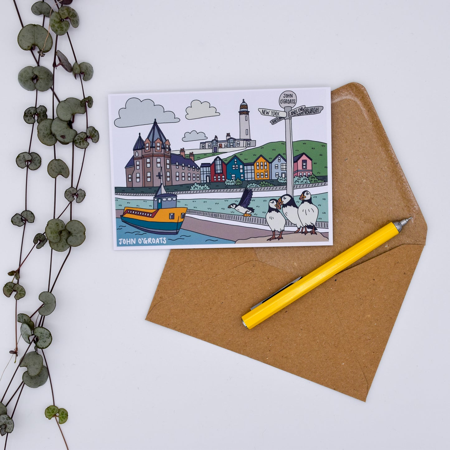 John O'Groats Scotland Card