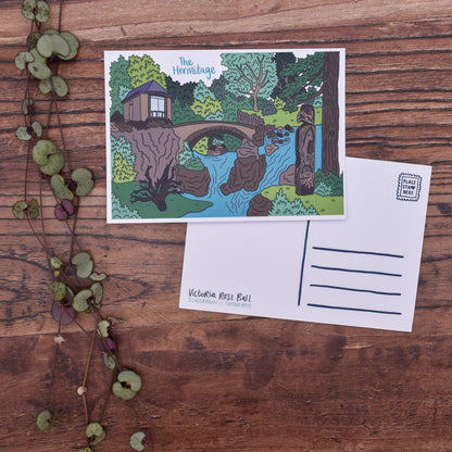The Hermitage Illustrated Postcard