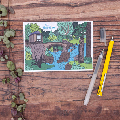 The Hermitage Illustrated Postcard