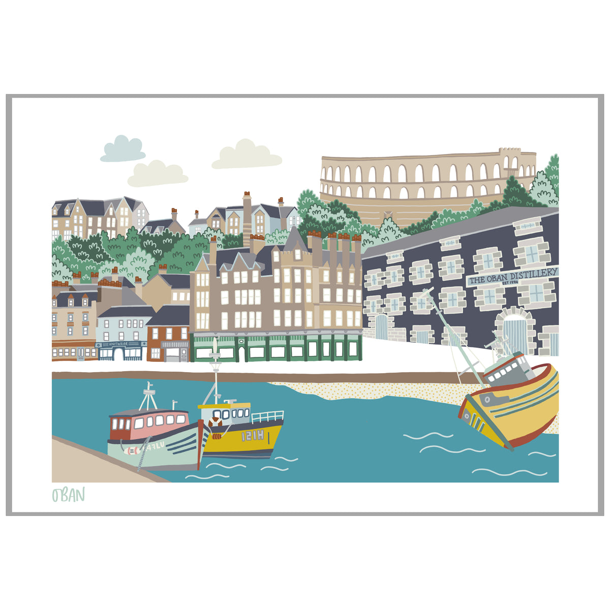 Oban Illustrated Print SALE