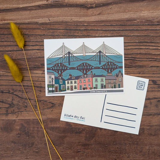 South Queensferry Three Bridges Postcard