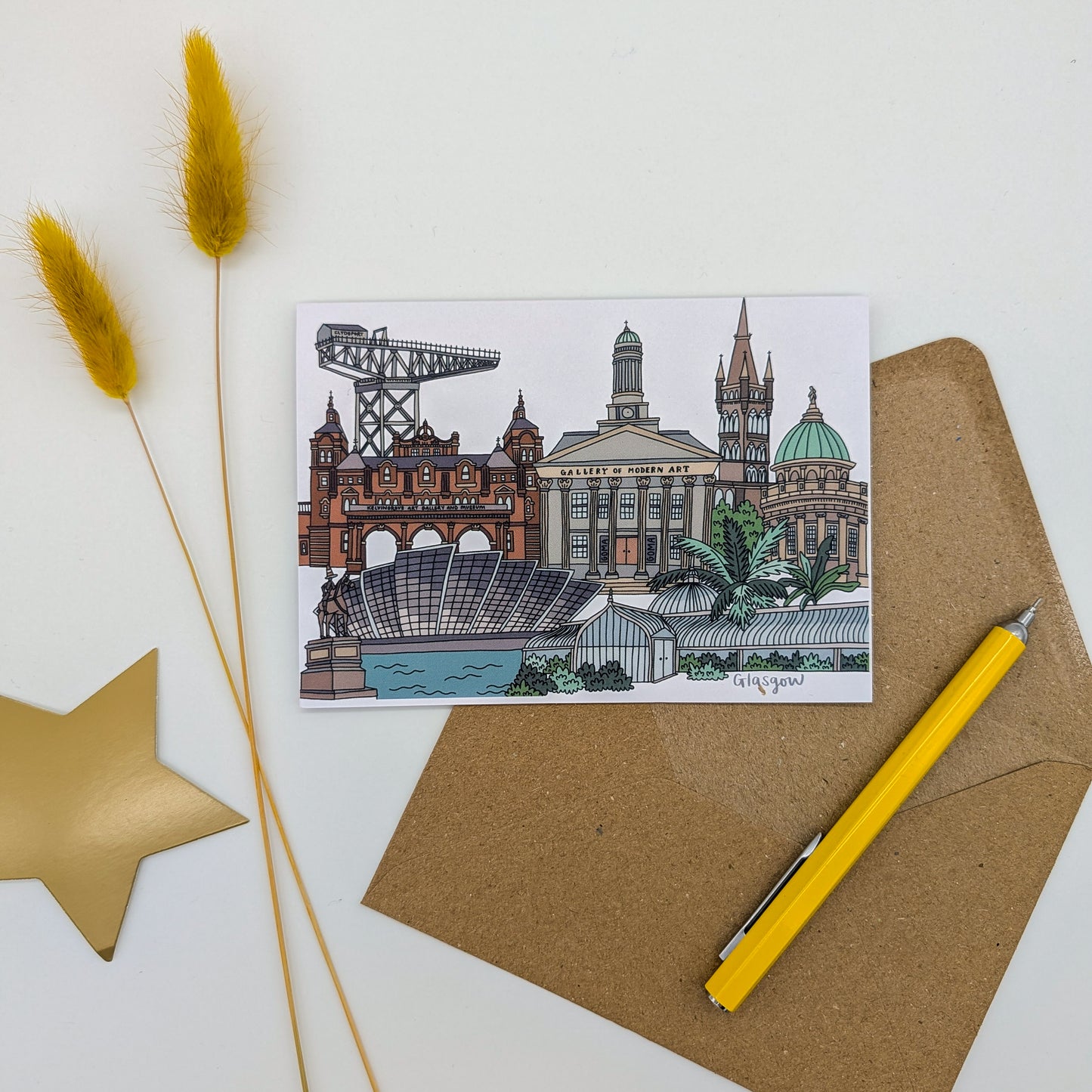 Glasgow Landmarks Card