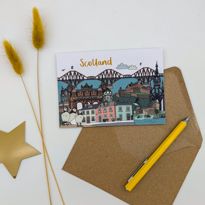 Scotland Illustrated Card