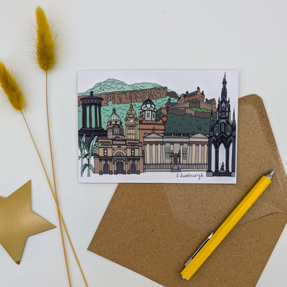 Edinburgh Landmarks Scotland Card