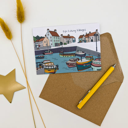 Fife Fishing Villages Scotland Card