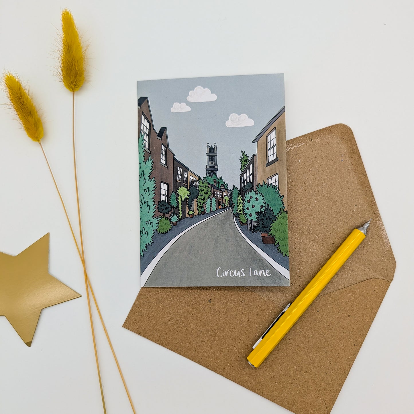 Circus Lane Edinburgh Card