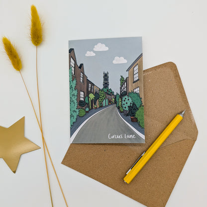 Circus Lane Edinburgh Card